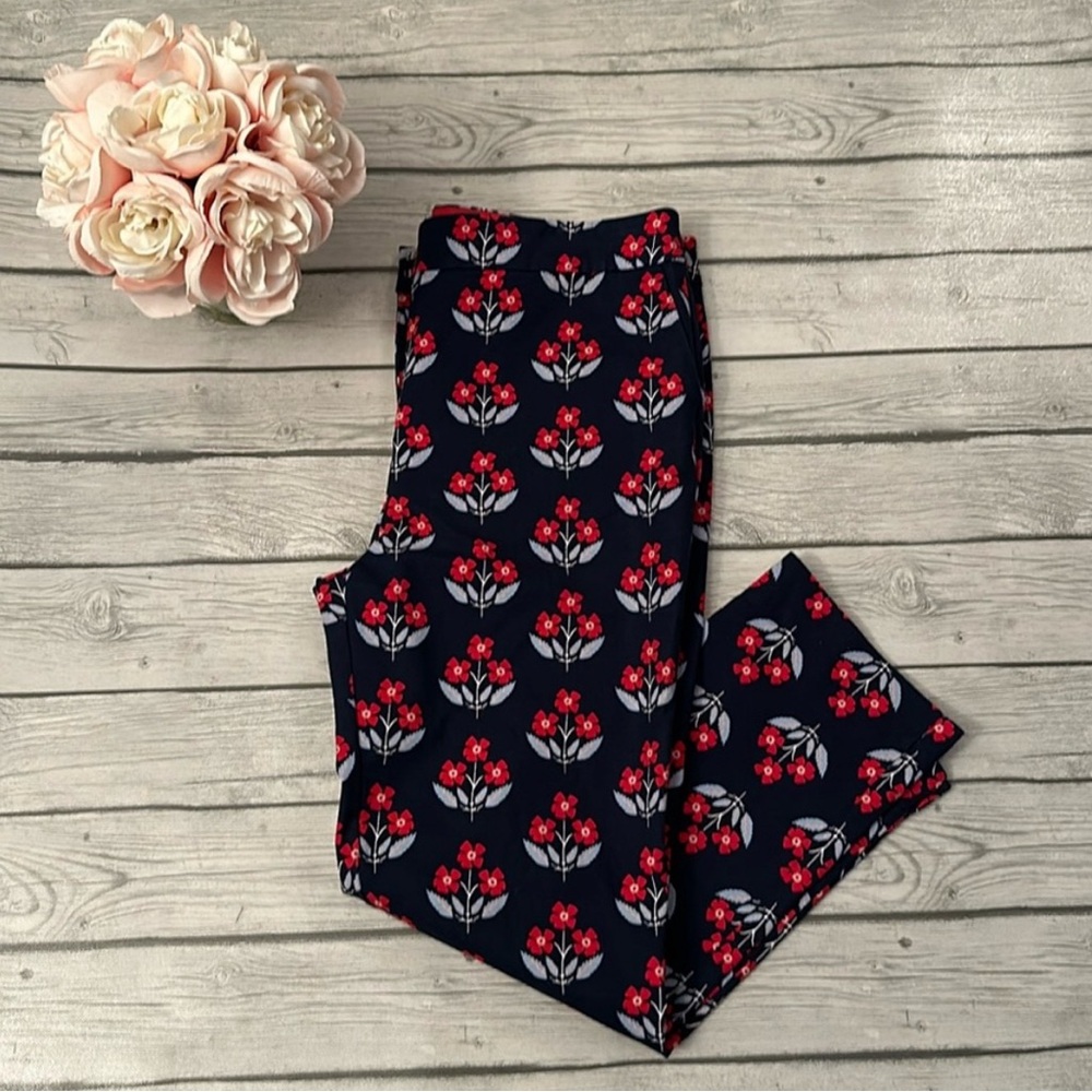 Boden floral navy casual pants - Picture 2 of 13
